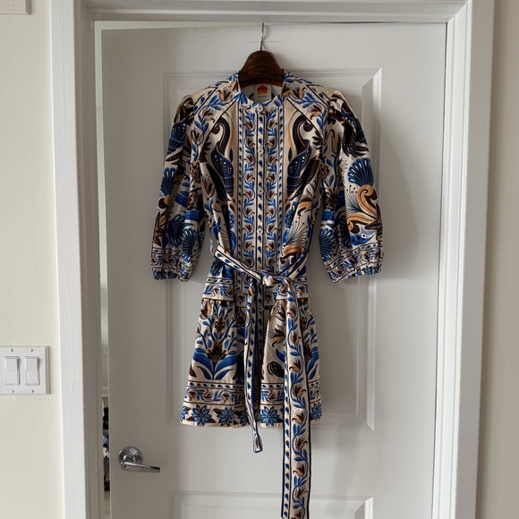 Farm Rio Sand Nature Land Mini Dress - Picture 4 of 9